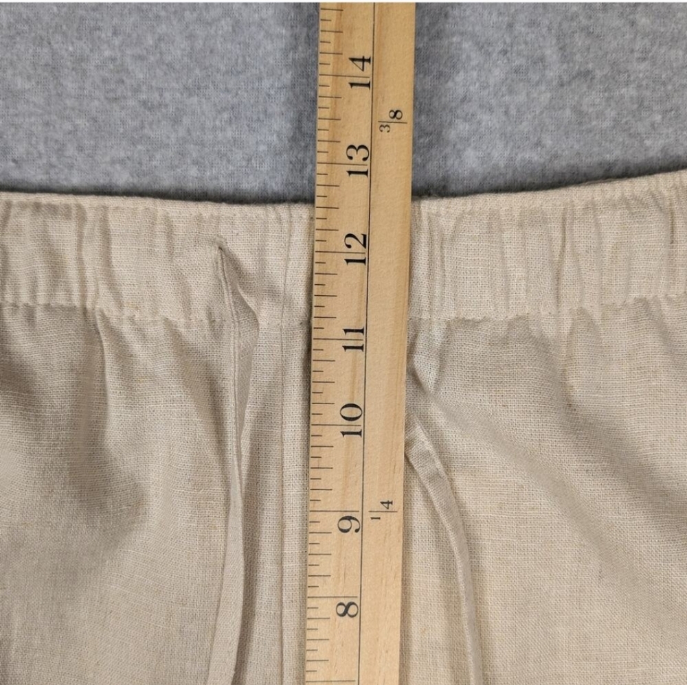 NWT Hollister Tan Linen Blend Wide Leg Elastic Waist Pants XXL - Picture 12 of 14